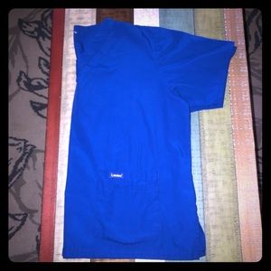 Landua Royal Blue Scrub Top